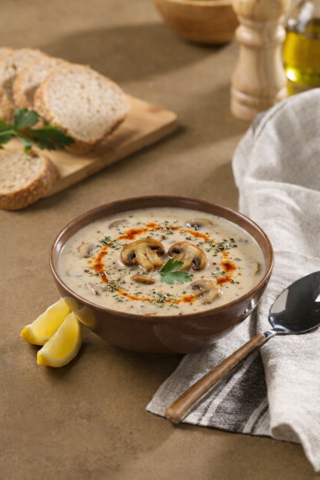 Kremalı Mantar Çorbası